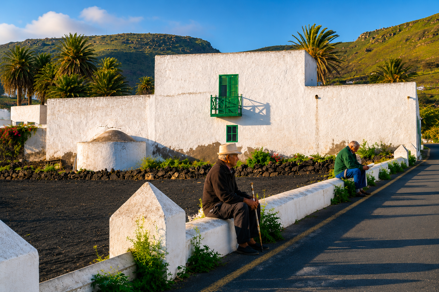 Haría village in the Valley of a Thousand Palms - Lanzarote