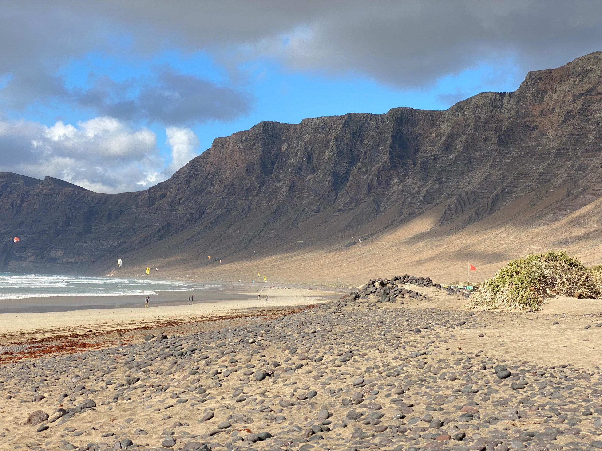 Playa de Famara beach and cliffs - Lanzarote