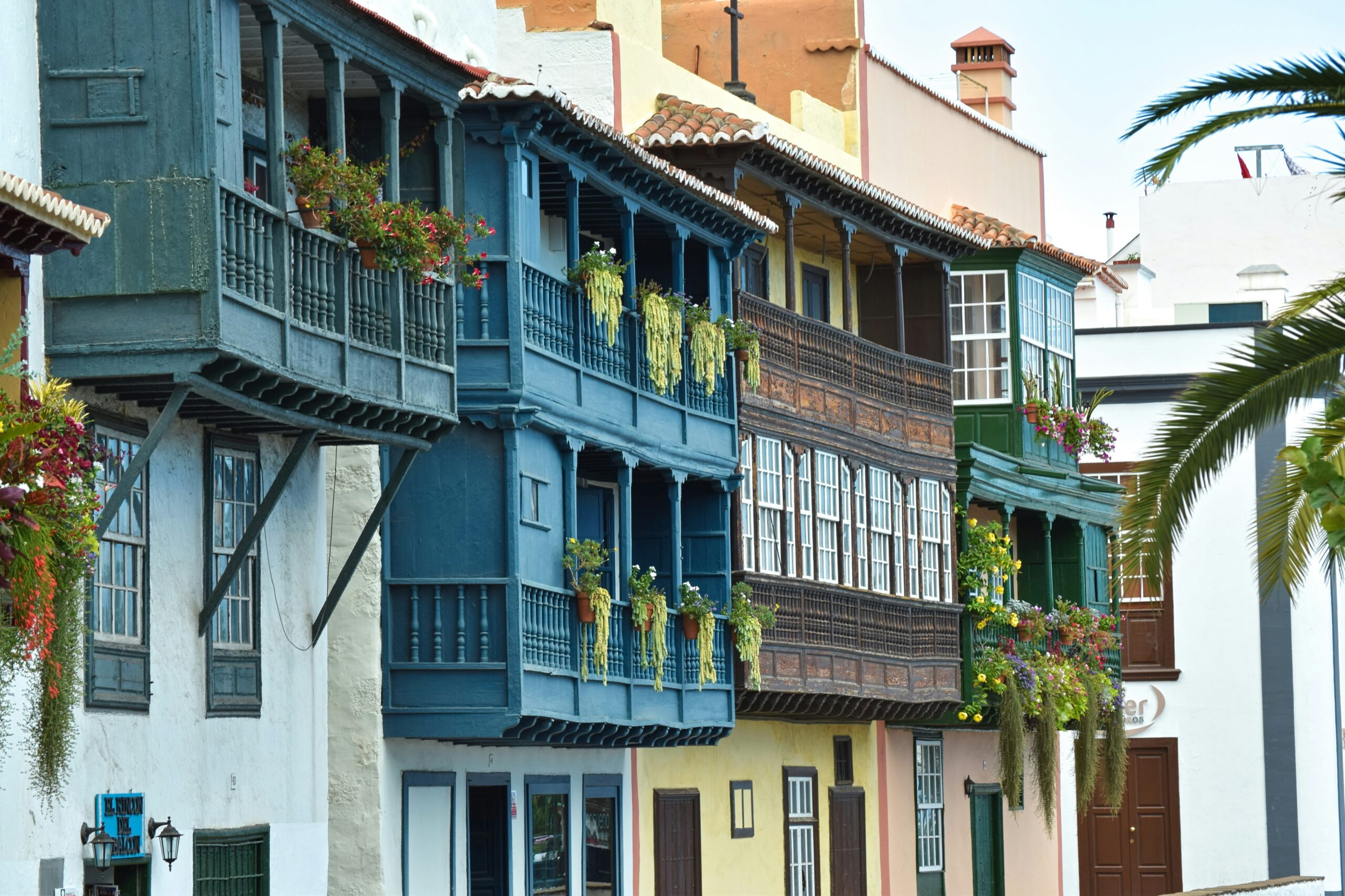 Colonial street in Santa Cruz de La Palma
