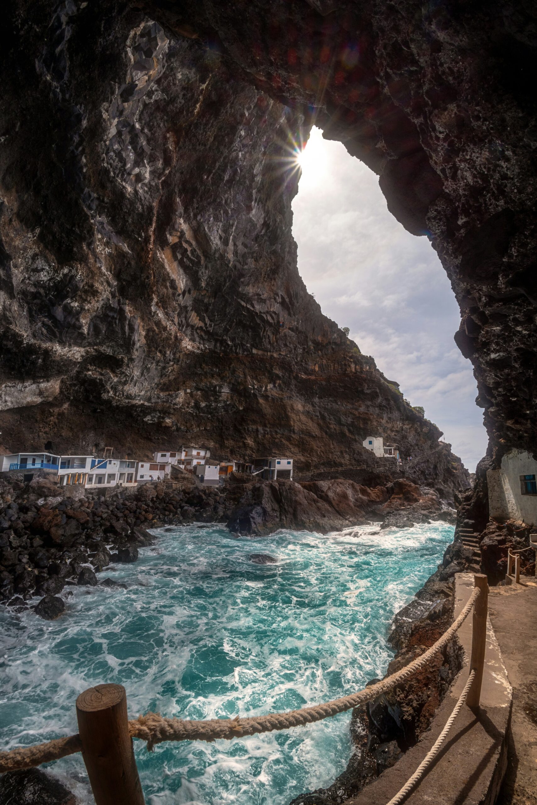 Volcanic cave in La Palma