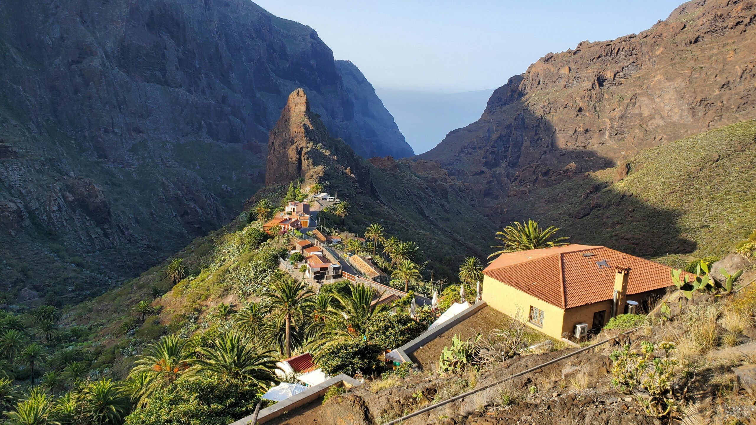 Masca village on the ridge in the Teno mountains - Tenerife